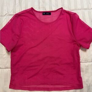 GAP Women's Bright Pink Crop Top